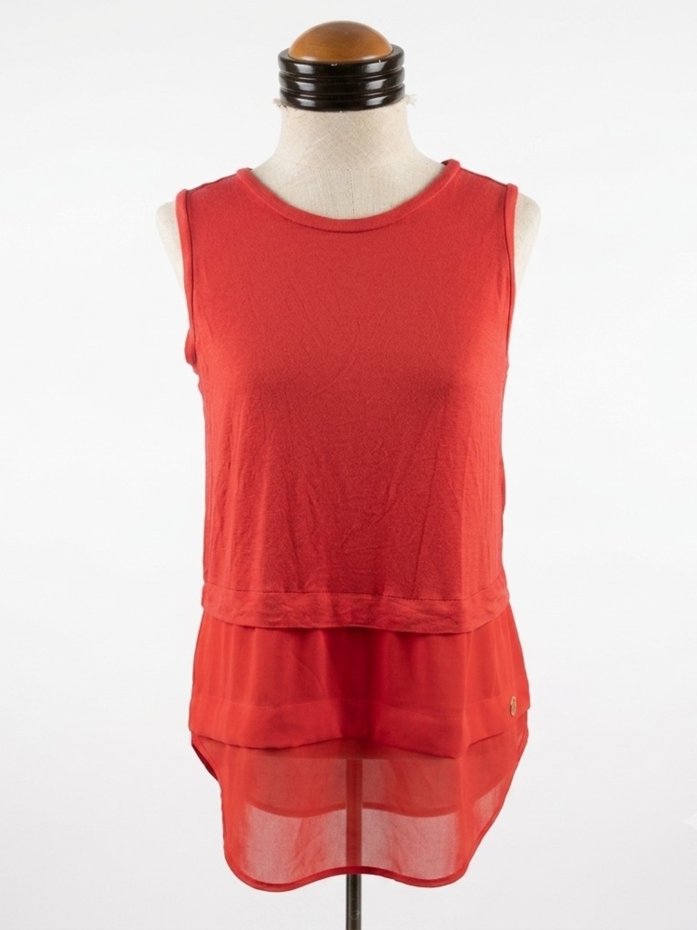 MICHAEL Michael Kors Red Layered Sleeveless Tank